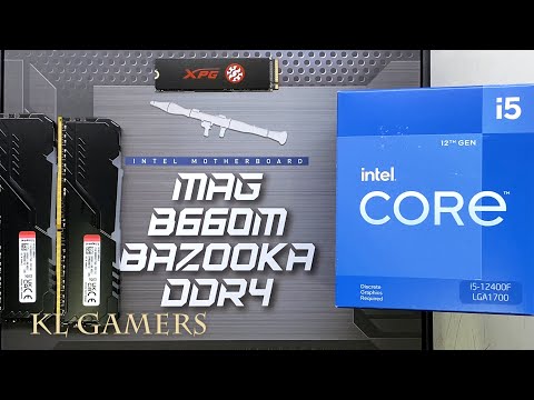 Upgrade intel Core i5 7500 to intel Core i5 12400F MAG B660M BAZOOKA DDR4 GTX1650 TUF GAMING