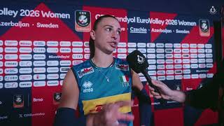 Women’s European Championship: Eleonora Fersino’s joy after Italy’s victory over Bulgaria