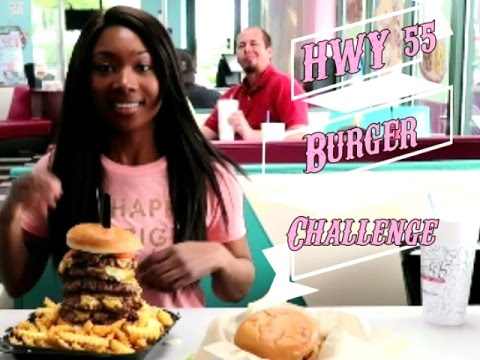 HWY 55 Burger Challenge, Girl Vs. Food - YouTube
