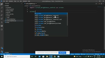 how to set and get brightness of screen using python