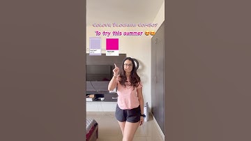 Colour blocking outfit part -1! #ytshorts #youtubeshorts #fashiontips #colourblocks #easyfashion
