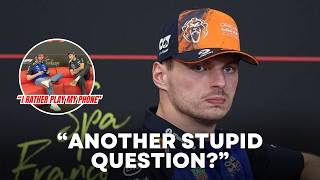 Max Verstappen is Already BORED & TIRED of "Stupid" Media Question in Belgian GP
