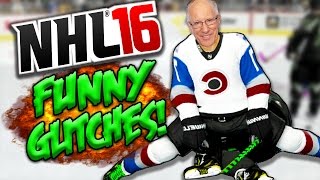 NHL 16 Funny Glitches, Hits & Moments! #5