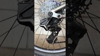 A 14 speed wireless drivetrain at China Cycle Expo #mtb #mtbtech #chinamtb