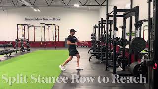 Split Stance Row to Reach