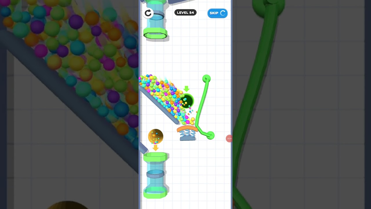 Rope and balls game level 51 to 56 |please subscribe please|