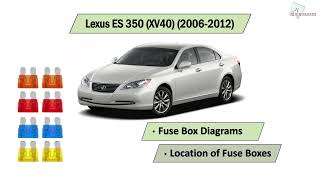 Lexus ES 350 (XV40) (2006-2012) Fuse Box Diagrams