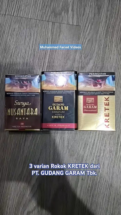 Dari PT. Gudang Garam Mengeluarkan Juga 3 Rokok Kreteknya di 2024 & 2025 Ini