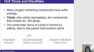 CHapter 14 CHM 152 013 Naming Thiols