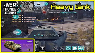 Not everyone know how to use it 🙂‍↔️ the most heavy tank in war thunder mobile