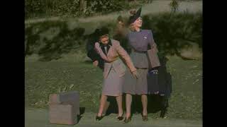 Hitchhiker's Leg with Carole Landis and Joan Blondell  - Topper Returns (1941)
