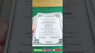 Undangan Kopi | Undangan Mie | Undangan Hitam Putih | Undangan Custom | Undangan Murah