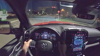 2020 Ram 2500 Laramie Crew Cab 6.7L Cummins Turbo Diesel - POV Night Drive (Binaural Audio)