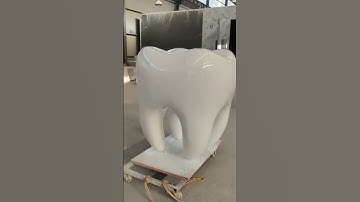 Sản xuất mô hình 3D chiếc răng bằng composite #frp #composite #compositesaigon #diy #3dprinting