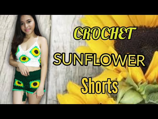 Crochet SUNFLOWER Shorts