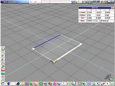 trueSpace NURBS course - 01 draw panel