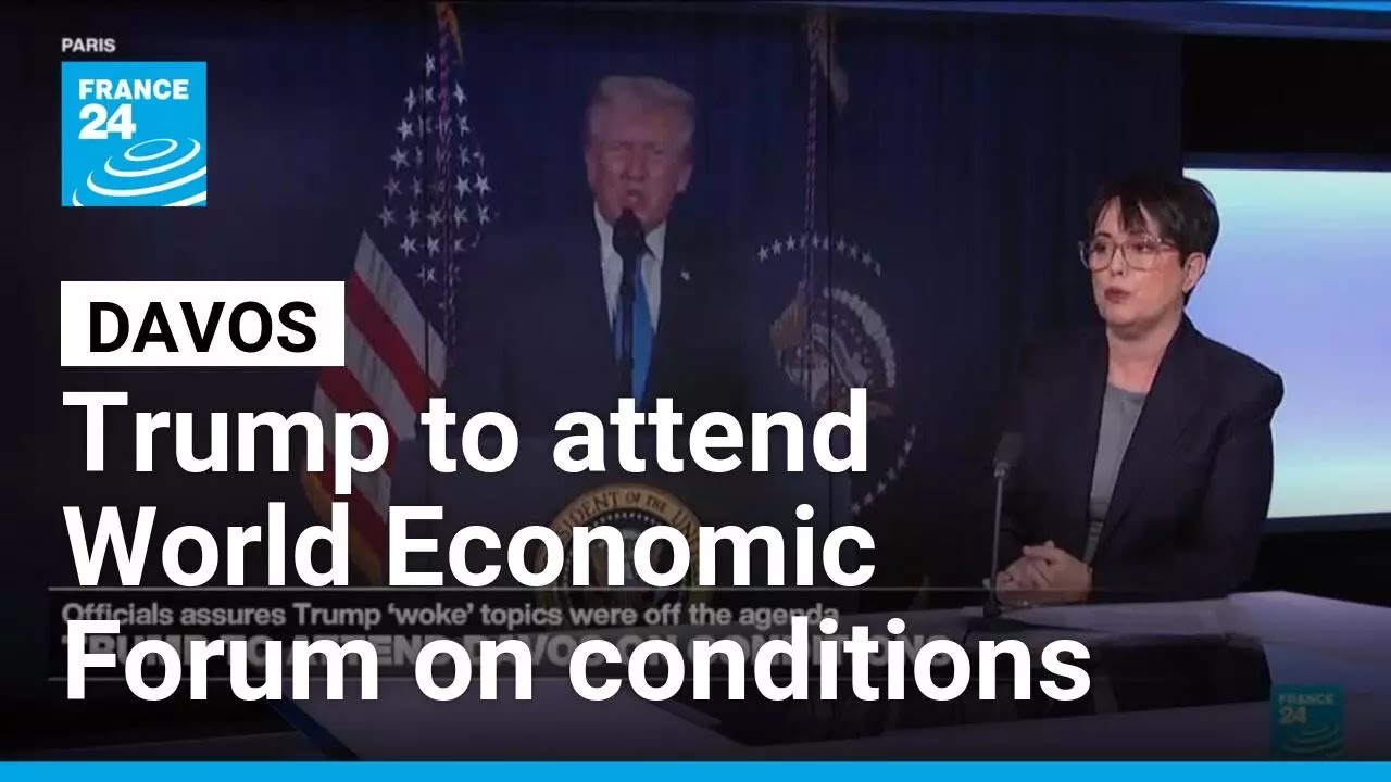 Trump to attend World Economic Forum in Davos on conditions • FRANCE 24 English