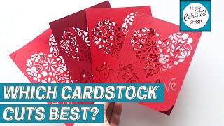Which cardstock cuts best on a Cricut or Silhouette machine?