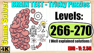 𝐁𝐑𝐀𝐈𝐍 𝐓𝐄𝐒𝐓: Tricky Puzzles || Levels 266, 267, 268, 269, 270 [ENG]