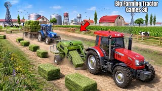 Tractor Trolley &amp; Hay Baler Farming Game 🚜 Ultra HD Gameplay