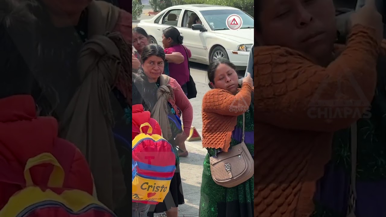 Mujeres de Chenalhó sobreviven en los semáforos de la Ciudad de México