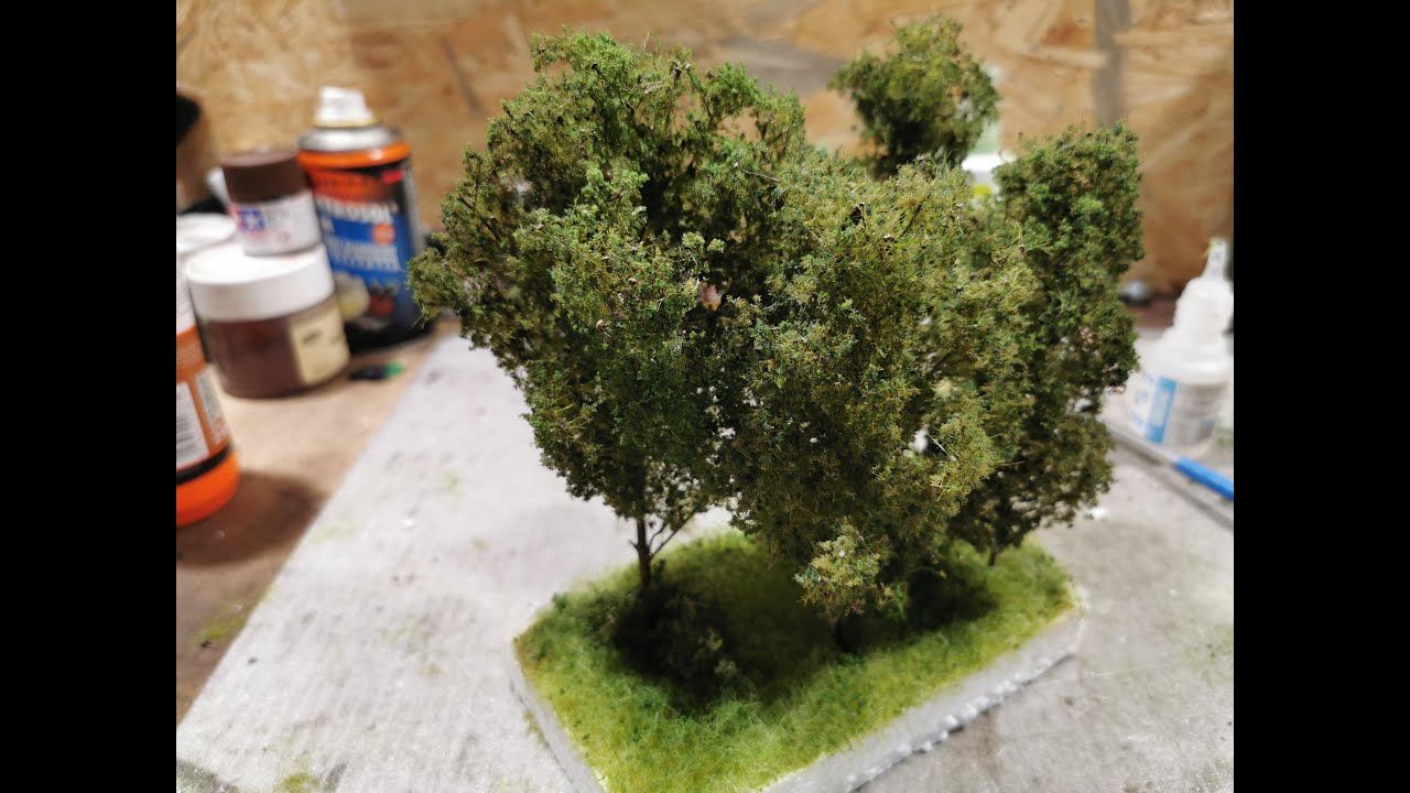 Zieleń na makiecie - Drzewka na makietę z chwastów