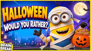 Halloween Would You Rather? Workout | Halloween Brain Break For Kids | This or That | GoNoodle