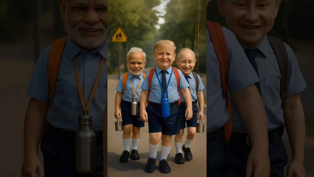 Trump Cries as Bottle Strap Breaks 😂 Modi & Putin Laugh | #funny #modi #shorts #viral #ai