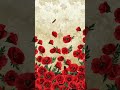Flower Frame Tv Art | Red Floral TV Art