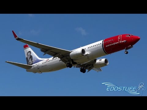 Steep Landing Approach - Norwegian Air Shuttle Boeing 737 - Split airport LDSP/SPU