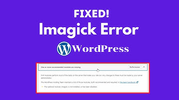 How to Fix Imagick Error on WordPress | Ye issue ko Jarur Fix kare