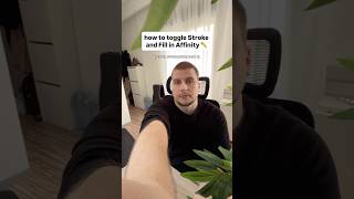 how to toggle Stroke and Fill in @Affinity ✏️ #graphicdesign #madeinaffinity #illustration