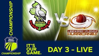 🔴 LIVE  Guyana v Leewards - Day 3 | West Indies Championship | Friday 31st March 2023