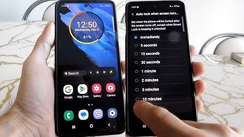 Samsung s21 lock screen timeout