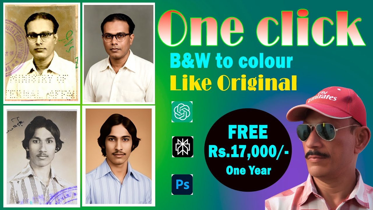 Convert your old B & W damaged photos in to corrected colour in Perplexity ai in one click. Tamil.
