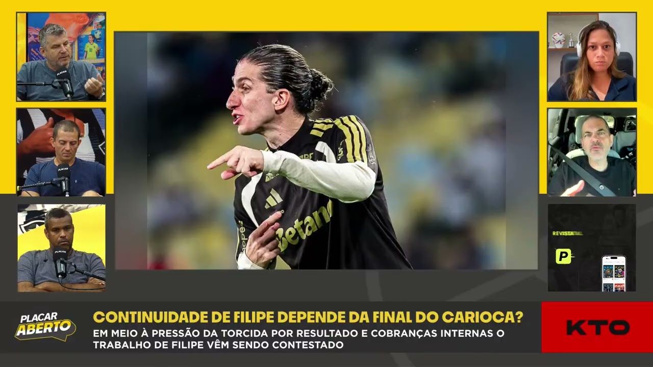 FLA FLU PODE DEFINIR O FUTURO DO FILIPE LUÍS NO COMANDO DO FLAMENGO? | Corte do Placar Aberto