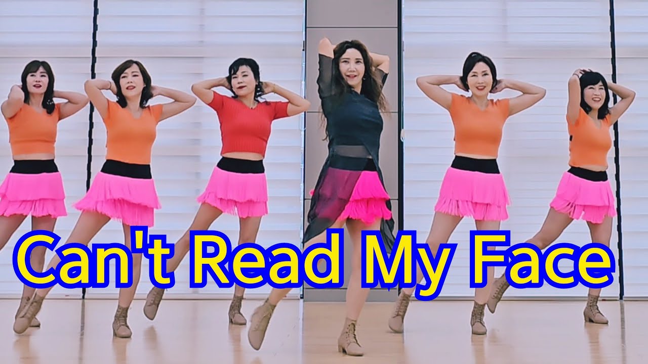 Can't Read My Face Line Dance/Novice/Cha Cha/ Poker Face/차차라인댄스 YouTube