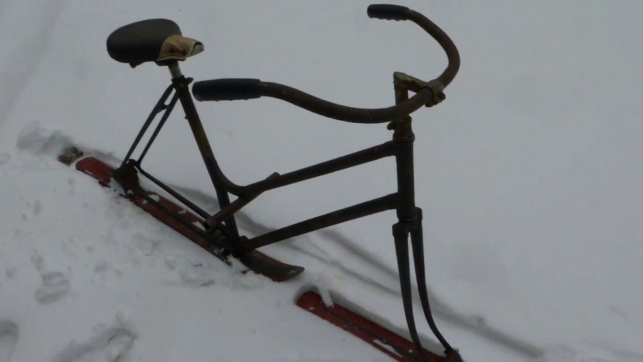 Homemade Skibob Snow Bike YouTube