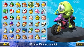 What if you play Mike Wazowski in Mario Kart 8 Deluxe (Mushroom Cup) 4K60FPS