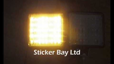 LED FLASHING STROBE RECOVERY GRILL LIGHTS AMBER