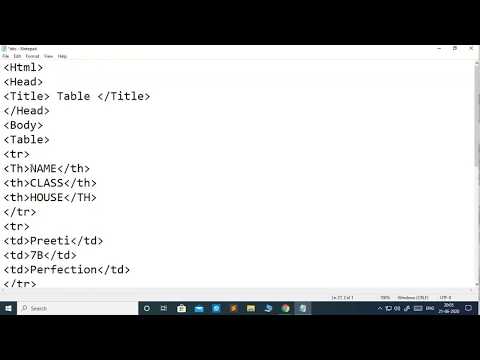 Class 7: Tables and Forms in HTML, Day 1 Part 2