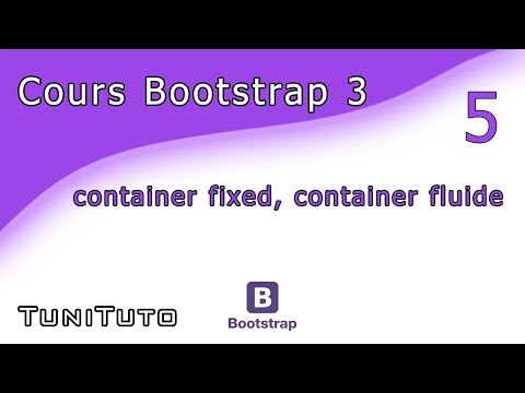 Cours Bootstrap - Tutoriel 5 - container fixed, container fluide  [Arabe]