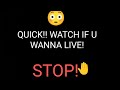 QUICK!!! WATCH IF YOU WANT TO LIVE!!! 🤚😳