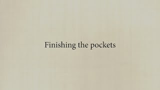 Artisan Apron - Hints And Tips - Finishing The Pockets
