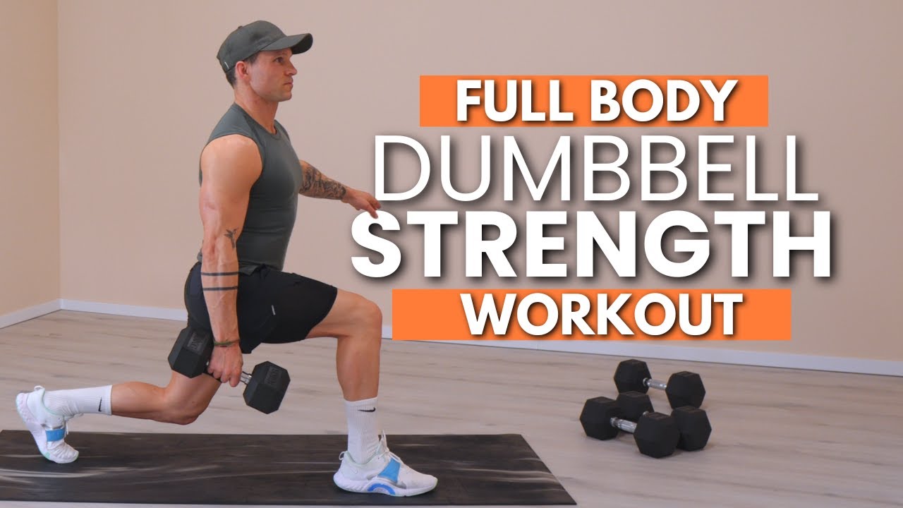 30 Min FULL BODY DUMBBELL WORKOUT at Home | Strength & Muscle Building ...