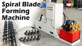 Professional Screw Flight Cold Rolling Machine | Continuous Spiral Blade Forming for Auger Conveyors