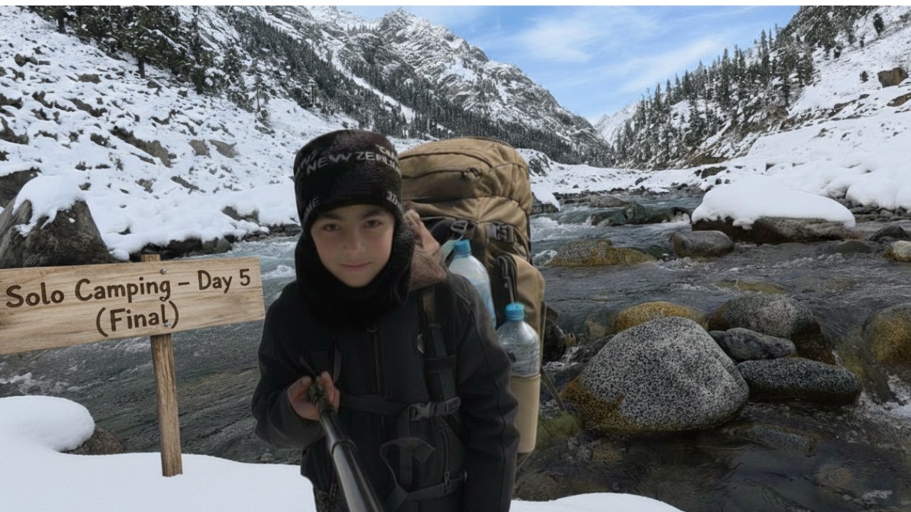 Solo Camping Survival ❄️ Day 5 FINAL | Matiltan to Mahodand Lake | Swat Valley Hiking