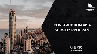 Construction Visa Subsidy Program in Western Australia