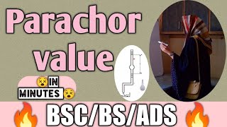 Parachor Value full concept||Parachor value of benzene,water and ethanol|physical chemistry