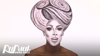 Nina's Black & White 3D Glamour | Makeup Tutorial | RuPaul's Drag Race Season 9